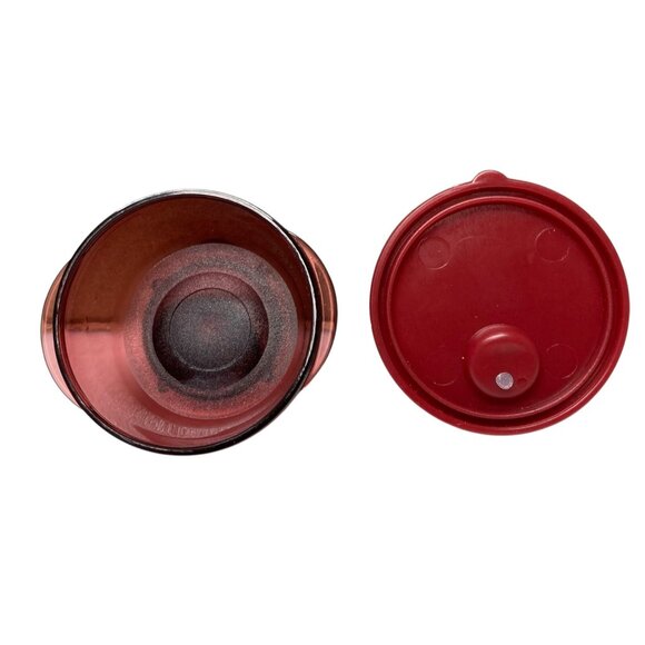 Tupperware Mini Magnet Bowl Lid Red Storage Container Refrigerator Magnet - Picture 5 of 7